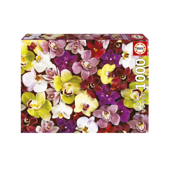 Educa Orchid Collage Puzzle Box Image