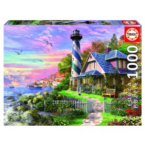 Educa Lighthouse at Rock Bay Puzzle Box Image
