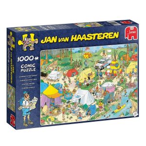 Jan van Haasteren Camping in the Forest Puzzle Box Image