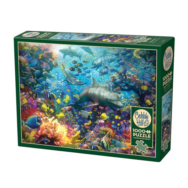 Cobble Hill Vibrant Sea Puzzle Box Image