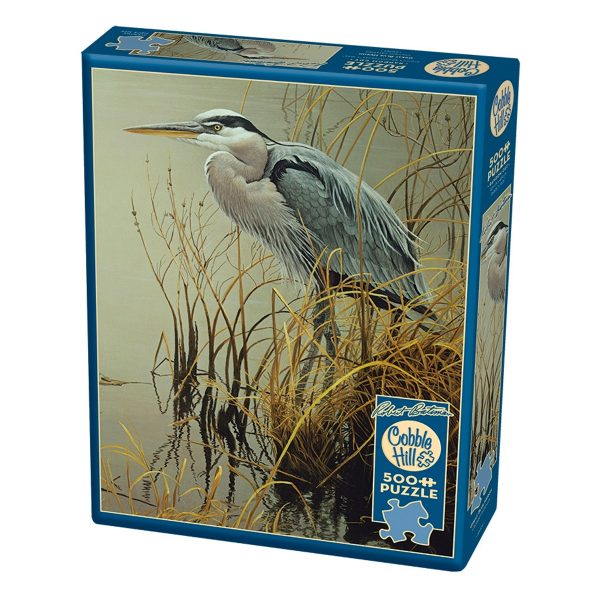 Cobble Hill Great Blue Heron Puzzle Box Image