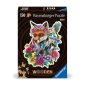 Colorful Fox, Ravensburger Shaped Wooden Puzzle, 150 pieces, 15 WHIMSIES, from 10 years and up