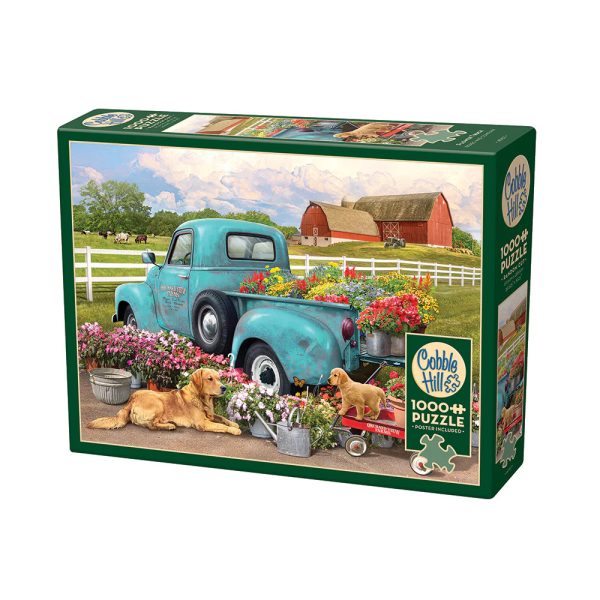 Cobble Hill Flower Truck Puzzle Box Image