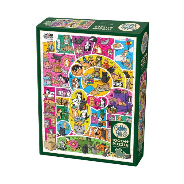 Cobble Hill Doodlecats Puzzle Box Image