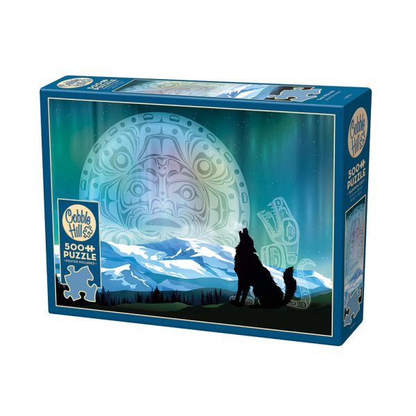 Cobble Hill Two Wolves Puzzle Box Image