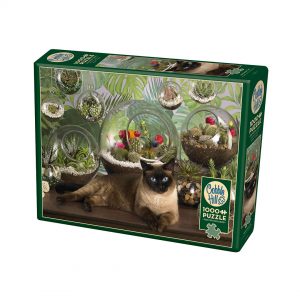 Cobble Hill Terrarium Cat Puzzle Box Image