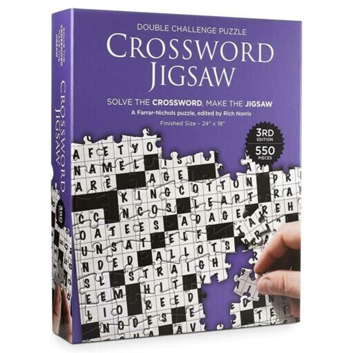 Babalu Crossword Jigsaw 3rd Edition 550 Piece Double Challenge Puzzle