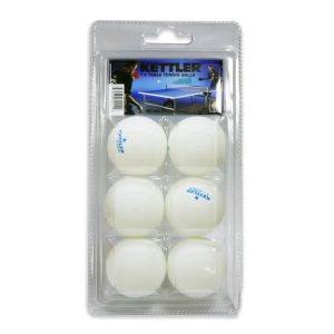 Kettler 1-Star Table Tennis Balls (6 pack)
