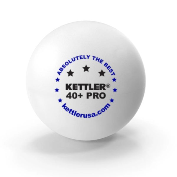 Kettler 3 Star White Table Tennis Balls (6 pack)