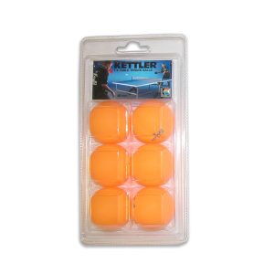 Kettler 1-Star Orange Table Tennis Balls (6 pack)