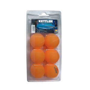 Kettler 3-Star Orange Table Tennis Balls (6 pack)