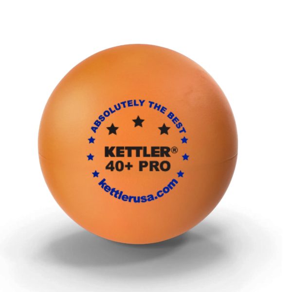 Kettler 3-Star Orange Table Tennis Balls (6 pack)