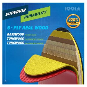 Joola Omega Control Table Tennis Racket with Vizon Rubber - Image 4