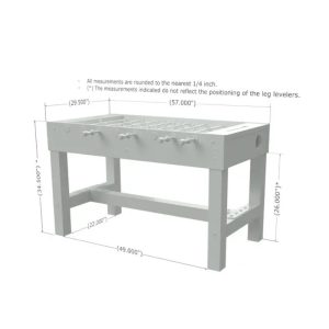 Barn Foosball Table Solid Red Pine - Image 6