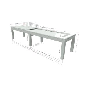 La Condo Evolution Shuffleboard Table - 4 Sizes - Image 3