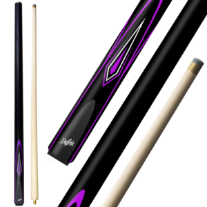 Dufferin Aggressor Snooker Cue with Maple Shaft in Purple - 2 weights