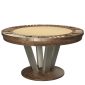 Canada BIlliards La Condo Round Poker Table with Stainless Steel legs Image