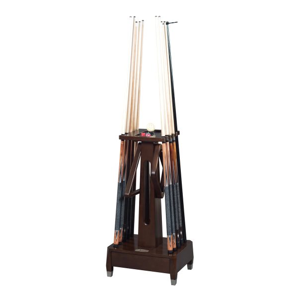 Sterling Floor Cue Rack in Nutmeg finish