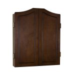 Classic Dartboard Cabinet in Nutmeg finish