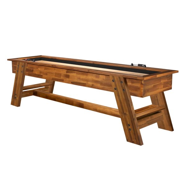 Barren 9 Ft Outdoor Indoor Shuffleboard in Natural Ash